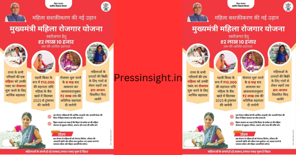 बिहार मुख्यमंत्री महिला रोजगार योजना 2025